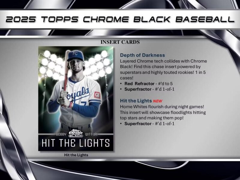 2025 Topps Chrome Black Baseball Hobby Box - Image 6