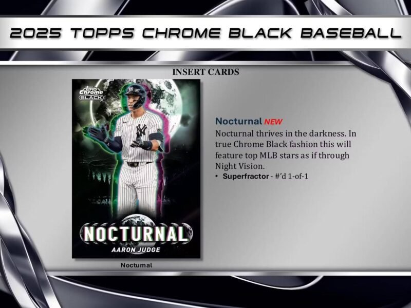 2025 Topps Chrome Black Baseball Hobby Box - Image 7